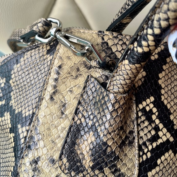Valentino Handbag - Authentic Designer Purse - Python Bravia Tote Crossbody - Picture 4 of 16
